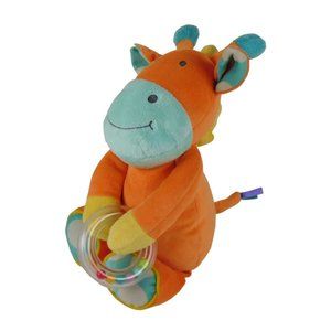 The Manhattan Toy Company Giraffe Plush Toy W/Teether Ring Taggie 13"